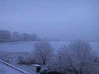 PICT2044a  Uitzicht vanuit het hotel over het winterse landschap