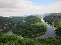 PICT3043A  Rivier de Saar, maakt een beroemde 180 graden bocht hier
